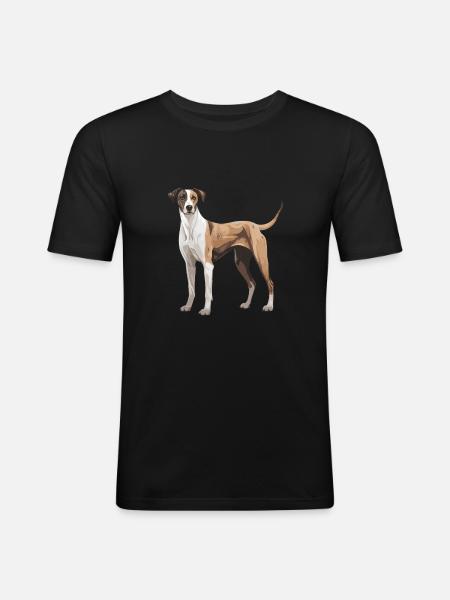 Greyhound Dog - Men's Slim Fit T-Shirt - black