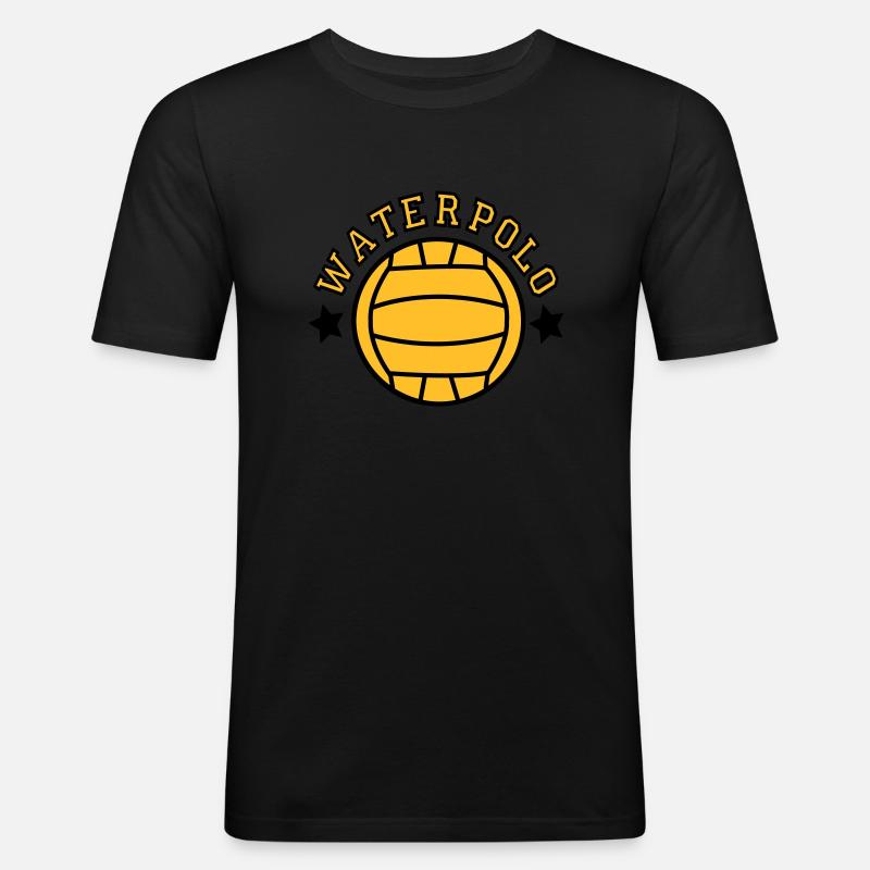 Waterpolo - Männer Slim Fit T-Shirt - Schwarz