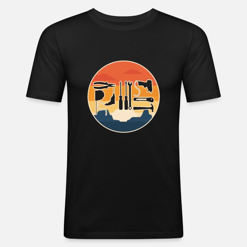 DIY Leidenschaft ursprüngliche Handwerker Geschenkidee - Männer Slim Fit T-Shirt - Schwarz
