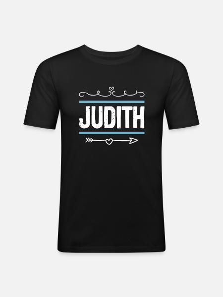 Judith - Men's Slim Fit T-Shirt - black