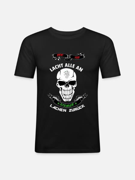 Steiermark - Männer Slim Fit T-Shirt - Schwarz