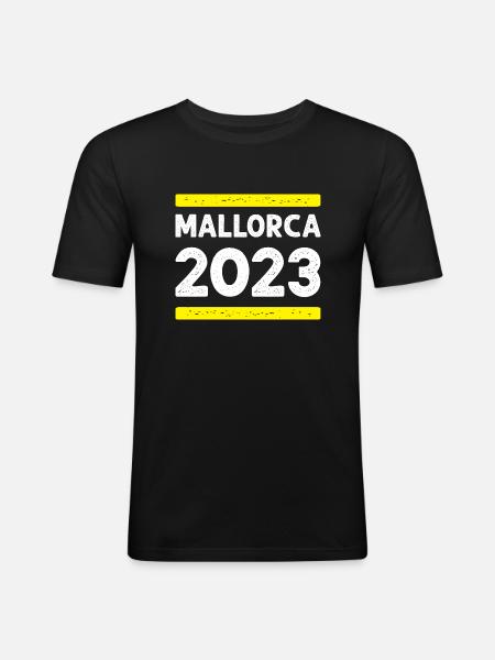 Mallorca 2023 - Men's Slim Fit T-Shirt - black