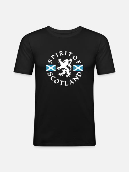 Spirit-of-Scotland - Men's Slim Fit T-Shirt - black