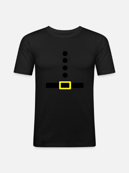 belt - Men's Slim Fit T-Shirt - black