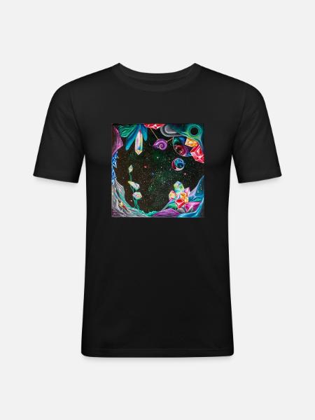 SF - T-shirt près du corps Homme - noir