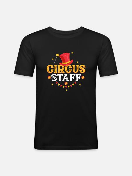 Circus Staff Acts Costume Party - Men's Slim Fit T-Shirt - black