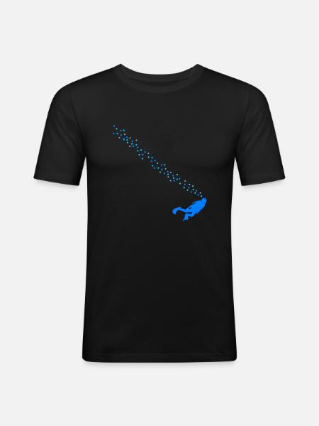 Diving Diving Diving Goggles - Men's Slim Fit T-Shirt - black