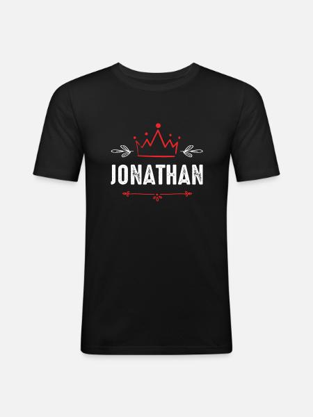 Jonathan - Men's Slim Fit T-Shirt - black