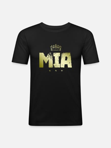MIA - Men's Slim Fit T-Shirt - black