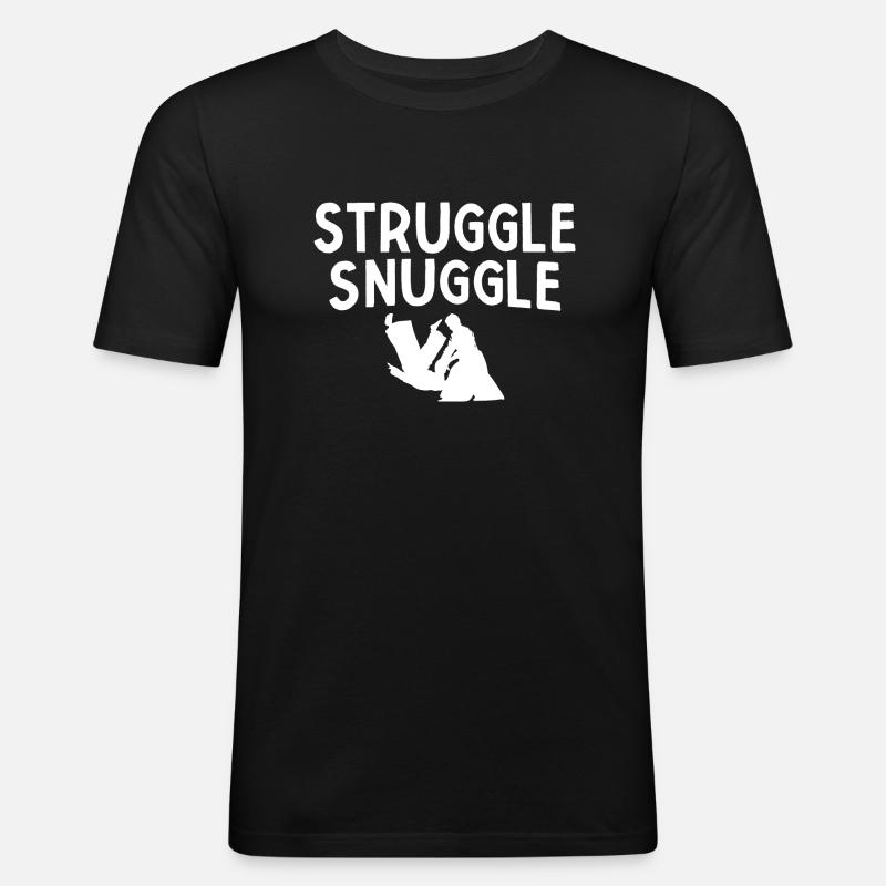 BJJ Jiu Jitsu - Männer Slim Fit T-Shirt - Schwarz