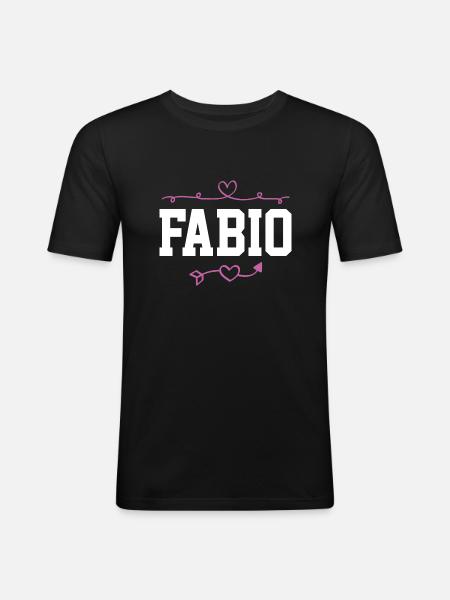 Fabio - Men's Slim Fit T-Shirt - black