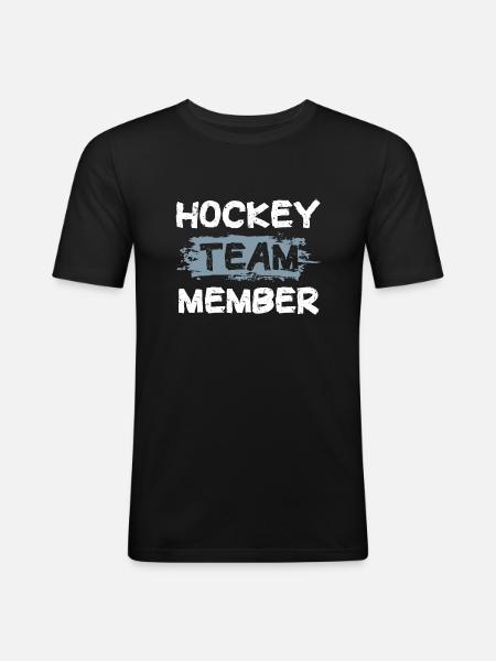 Hockey Team - Men's Slim Fit T-Shirt - black