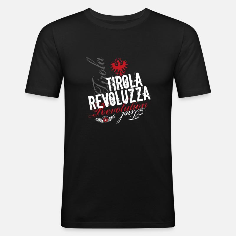 Tirola Revoluzza - Männer Slim Fit T-Shirt - Schwarz