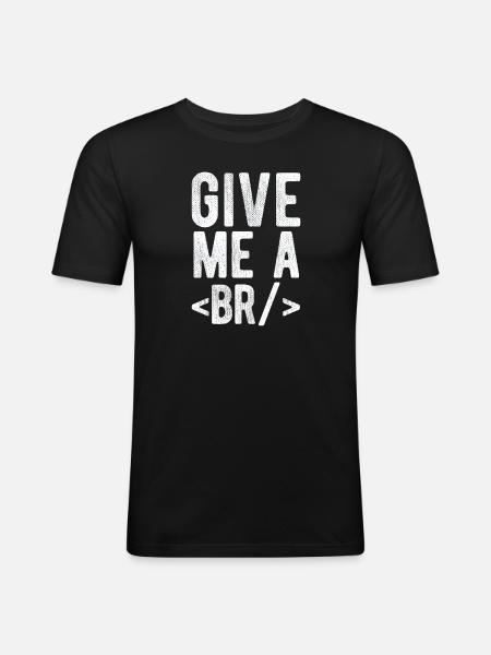 Software Ingenieur Informatiker Programmierer - Männer Slim Fit T-Shirt - Schwarz
