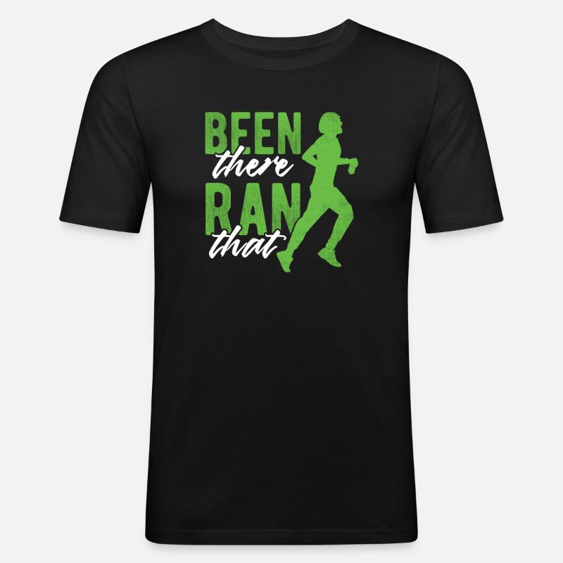 Läufer Joggen - Männer Slim Fit T-Shirt - Schwarz