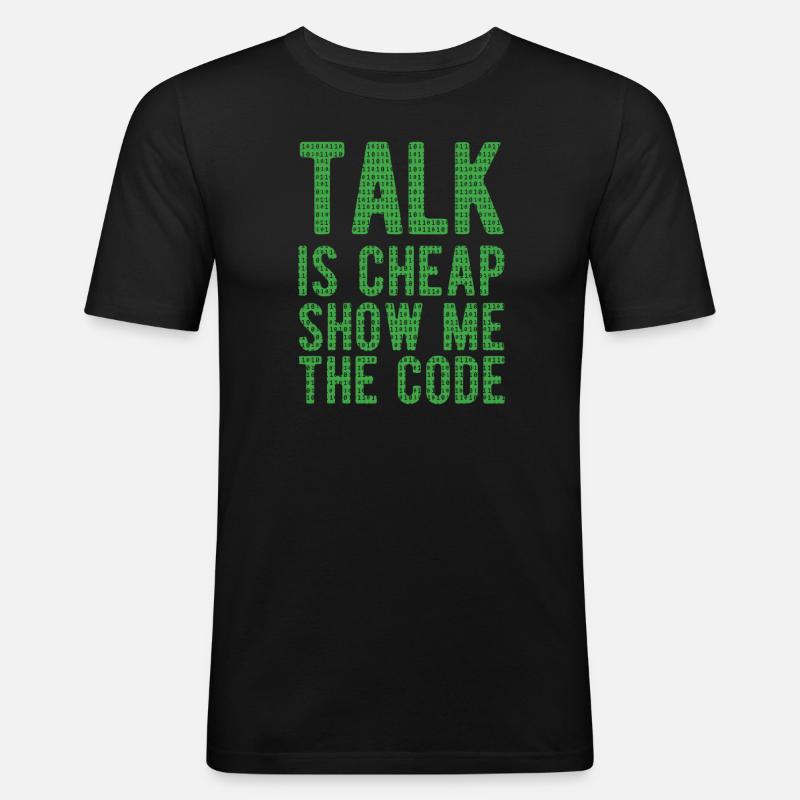 Software Ingenieur Informatiker Programmierer - Männer Slim Fit T-Shirt - Schwarz