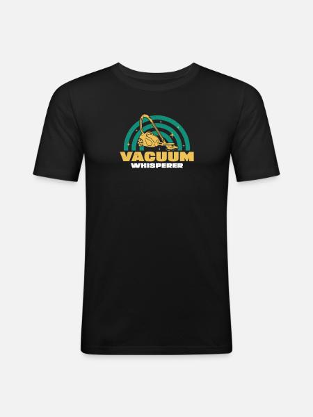 Rolig vakuumviskare A - Slim Fit T-shirt herr - svart