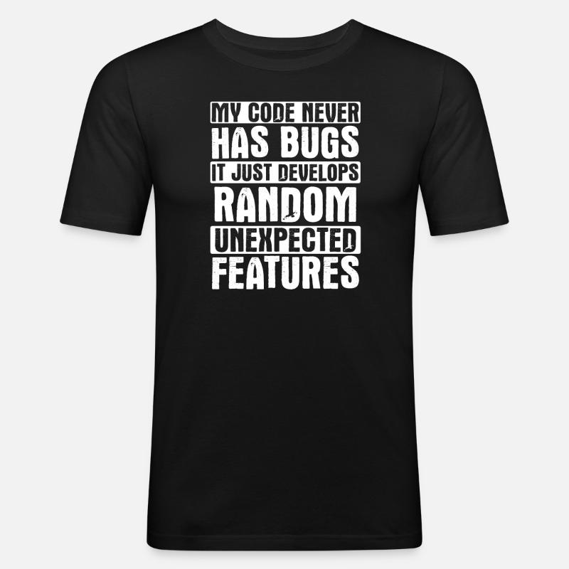 Software Ingenieur Informatiker Programmierer - Männer Slim Fit T-Shirt - Schwarz