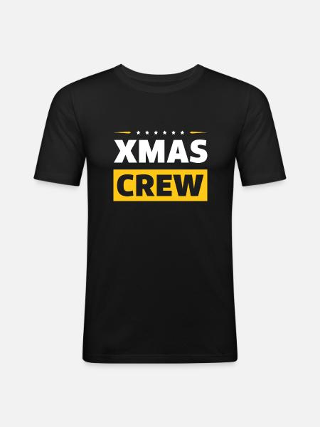 Xmas Crew - Men's Slim Fit T-Shirt - black