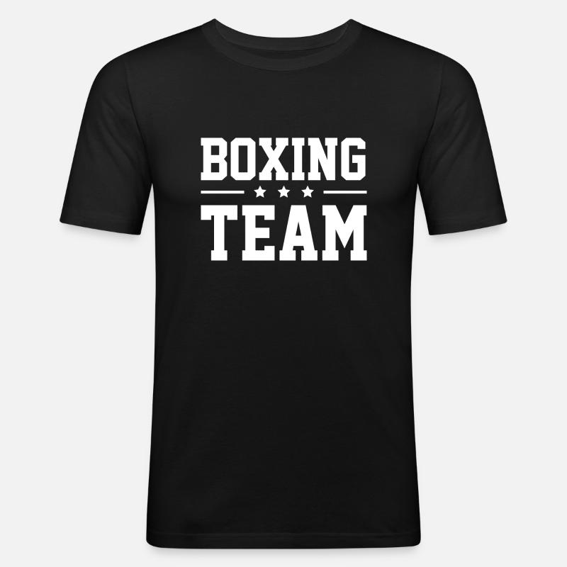 Équipe de boxe - T-shirt près du corps Homme - noir