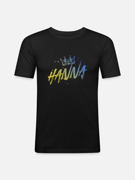 Hanna - Men's Slim Fit T-Shirt - black