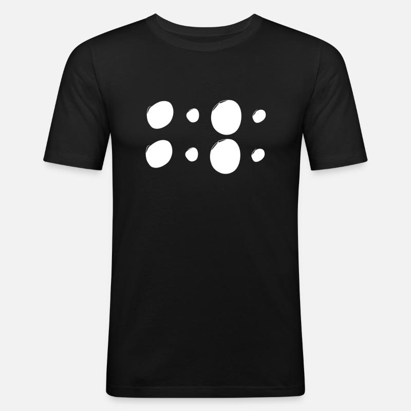 Patterns Circles Circle Shapes - Men's Slim Fit T-Shirt - black