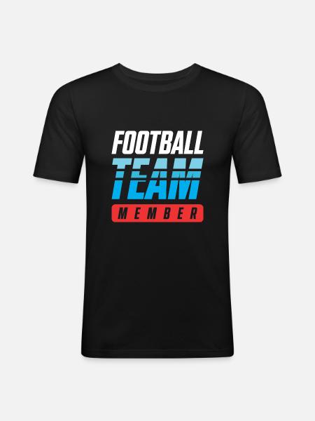 Football Team - Men's Slim Fit T-Shirt - black