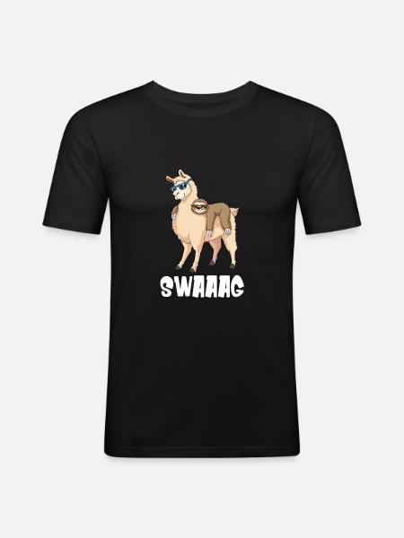Swag Funny gift - Men's Slim Fit T-Shirt - black