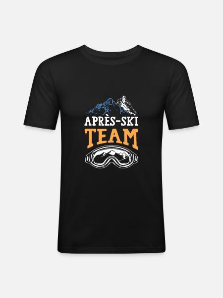 Après Ski Team - Men's Slim Fit T-Shirt - black
