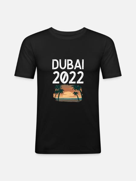 Dubaï 2022 - T-shirt près du corps Homme - noir