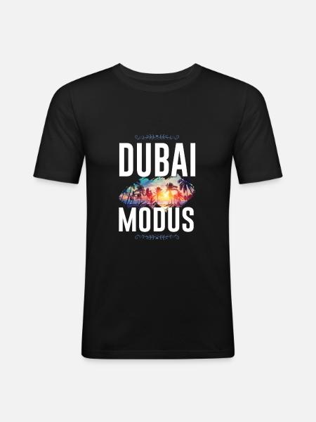 Dubai Mode - Men's Slim Fit T-Shirt - black
