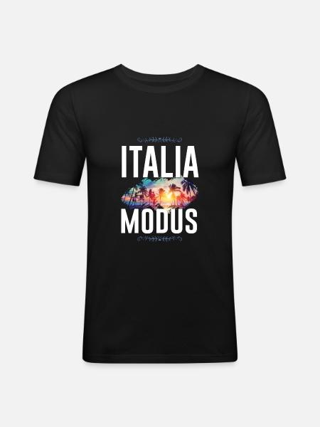 Italia Mode - Men's Slim Fit T-Shirt - black