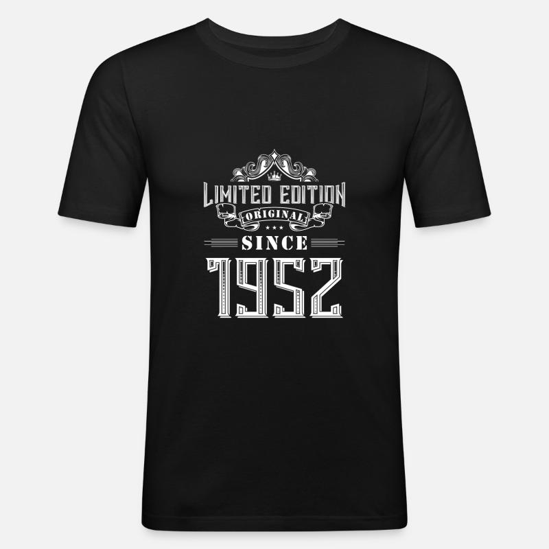 1952 limited edition - Männer Slim Fit T-Shirt - Schwarz