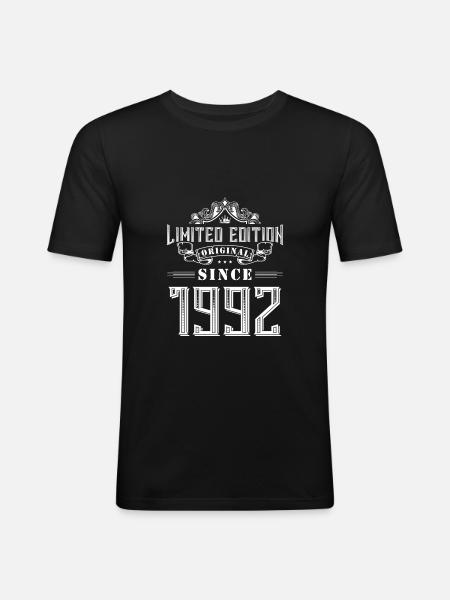 1992 limited edition - Men's Slim Fit T-Shirt - black