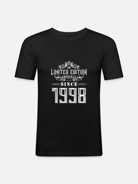 Édition limitée 1998 - T-shirt près du corps Homme - noir