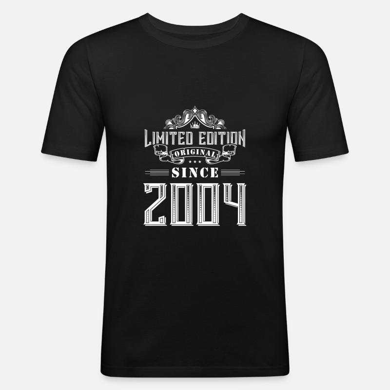 Édition limitée 2004 - T-shirt près du corps Homme - noir