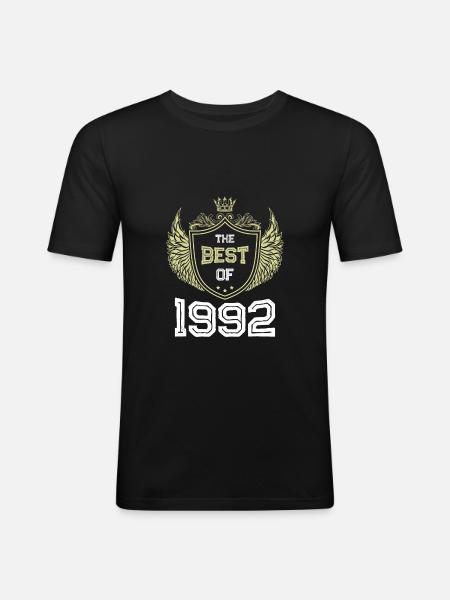 1992 best of - Men's Slim Fit T-Shirt - black