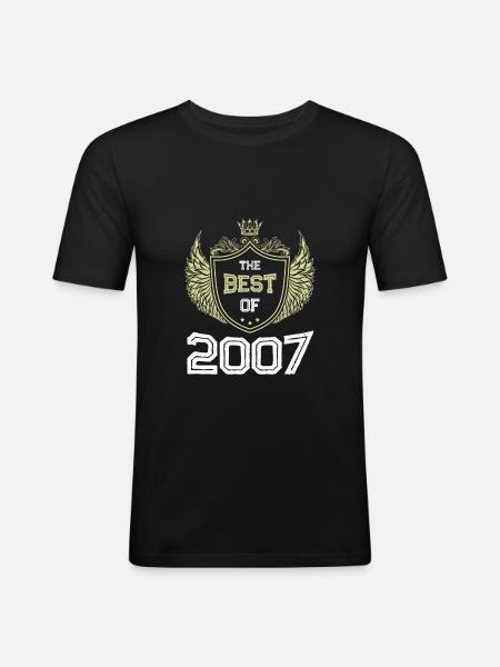 2007 best of - Männer Slim Fit T-Shirt - Schwarz