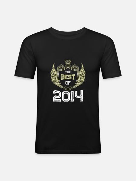2014 best of - Männer Slim Fit T-Shirt - Schwarz
