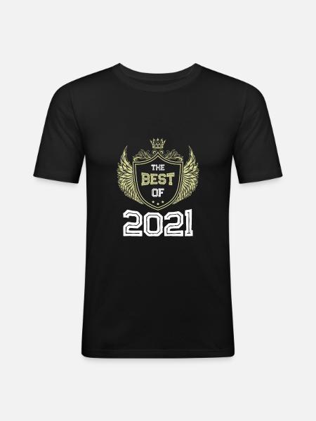 2021 best of - Men's Slim Fit T-Shirt - black