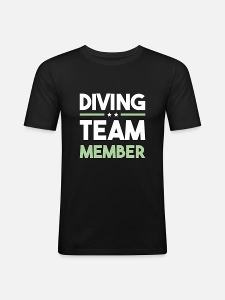 Diving Team - Men's Slim Fit T-Shirt - black