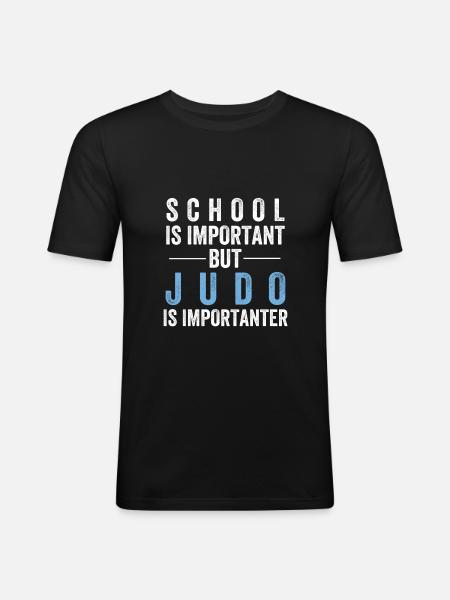 judo - Men's Slim Fit T-Shirt - black