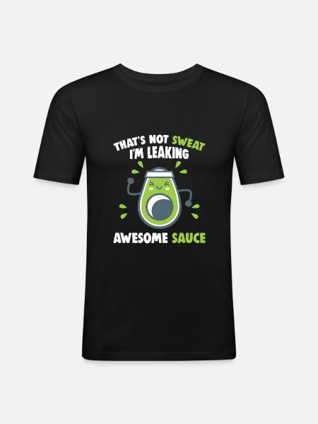 This is not a sweat - Men's Slim Fit T-Shirt - black