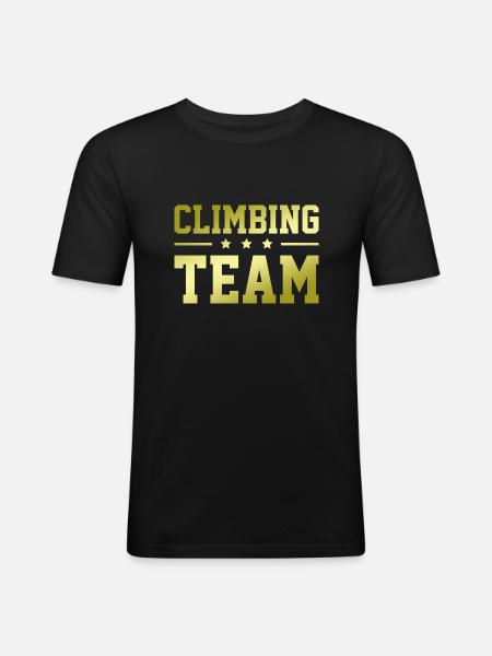 Climbing Team - Men's Slim Fit T-Shirt - black