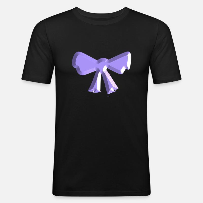 loop symbol fly purple - Men's Slim Fit T-Shirt - black