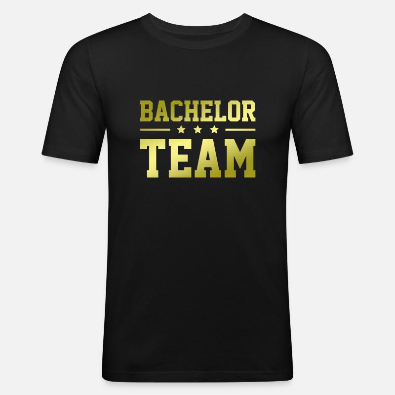 Bachelor Team - Men's Slim Fit T-Shirt - black