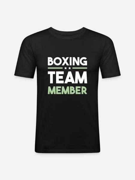 Boxing Team - Men's Slim Fit T-Shirt - black