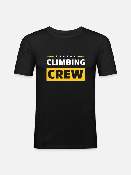 Climbing Crew - Men's Slim Fit T-Shirt - black