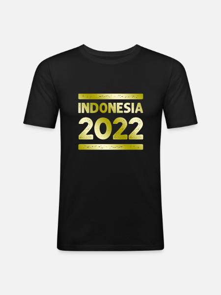 Indonesia Party Crew - Men's Slim Fit T-Shirt - black