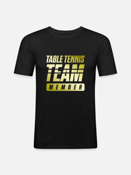 Table Tennis Team - Men's Slim Fit T-Shirt - black